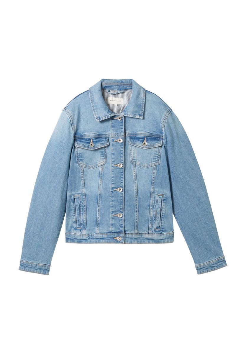 Jeansjacke mit Pattentaschen