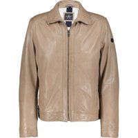 Klassische Zip-Lammlederjacke