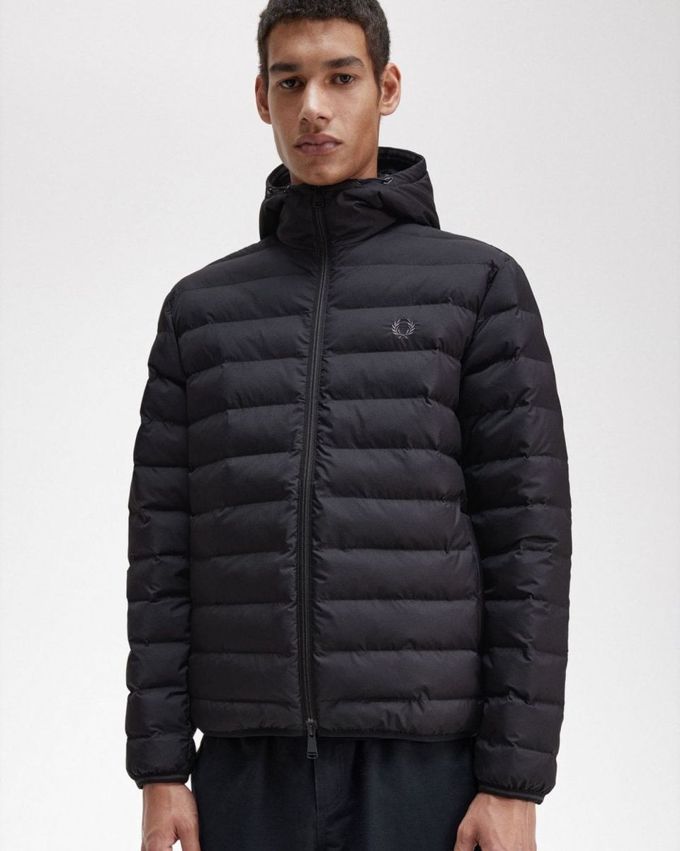 Isolierte Steppjacke mit Kapuze