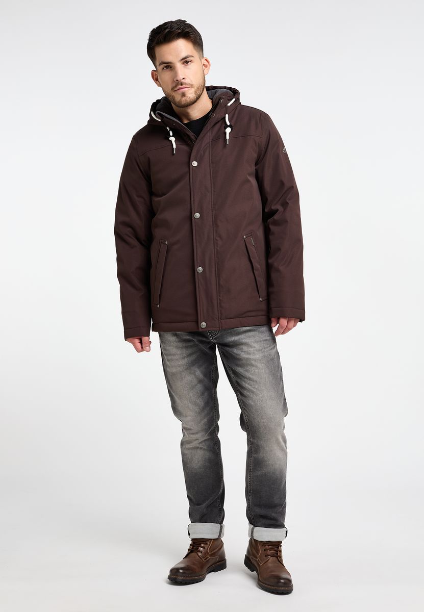 Wattierte Arktis-Winterjacke mit Kapuze