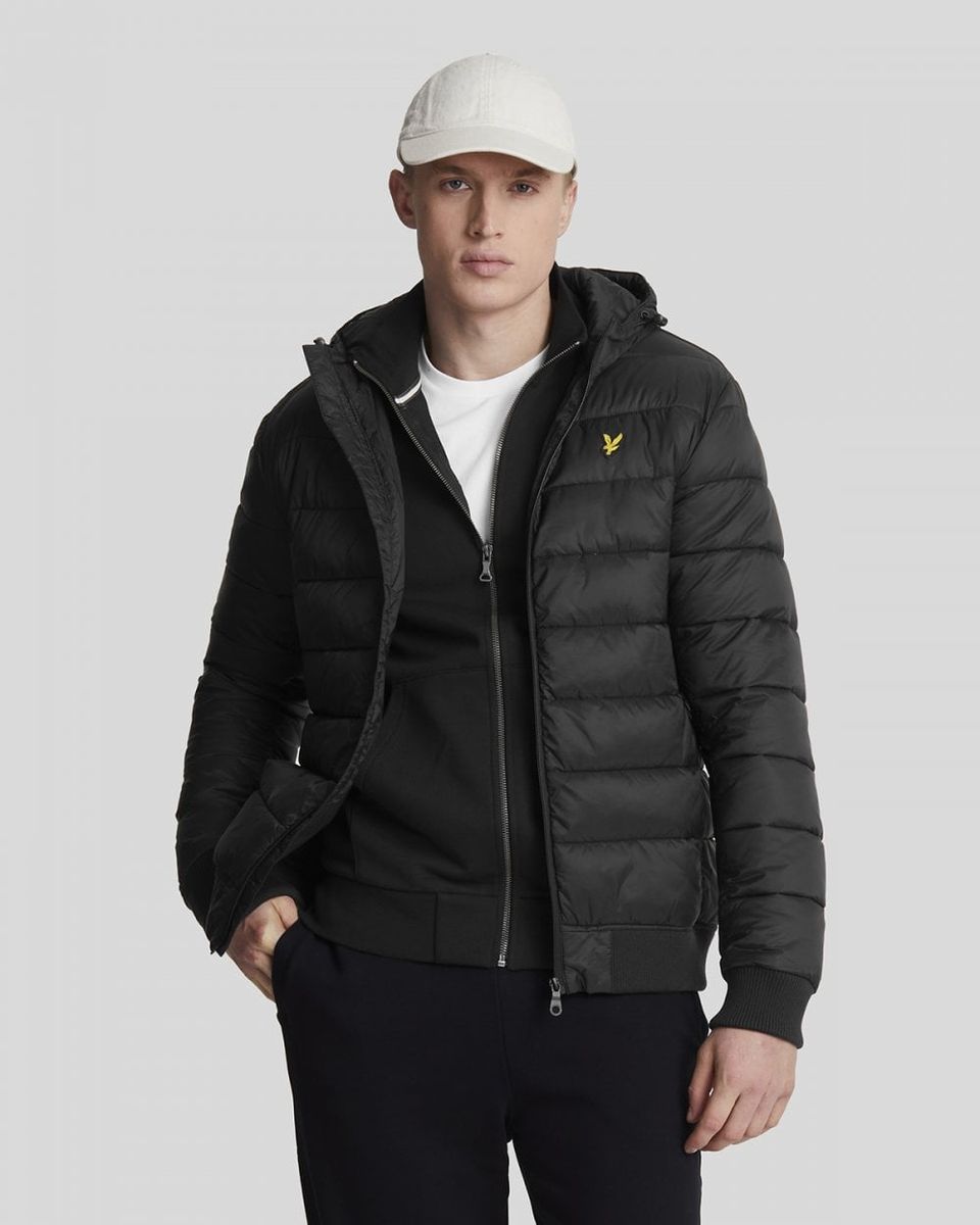 Wattierte Kapuzenjacke aus Ripstop