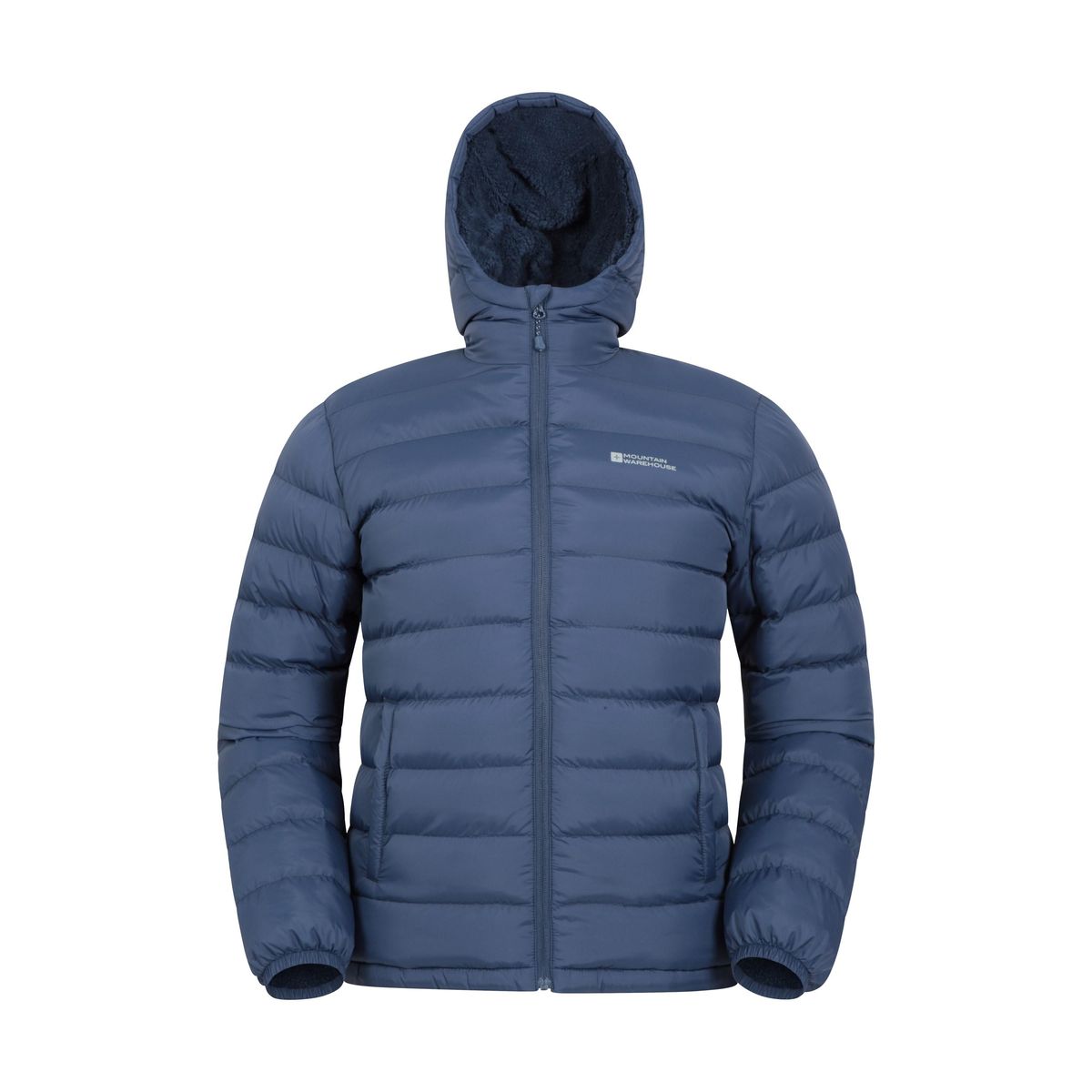 Isolierte Pufferjacke mit Kunstfellfutter