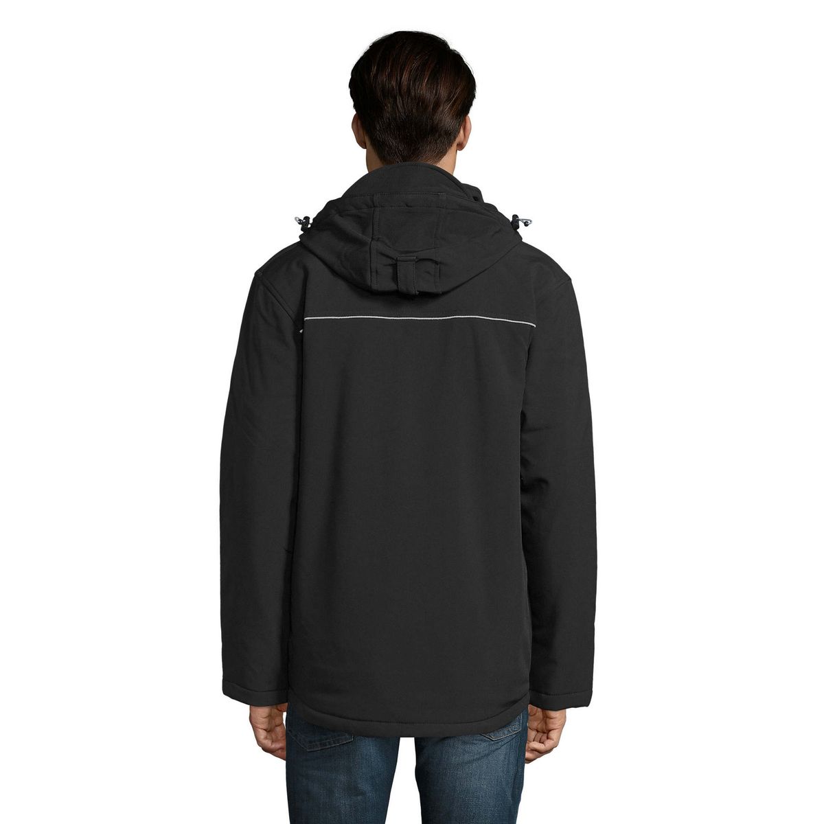 Wattierte Funktions-Softshelljacke