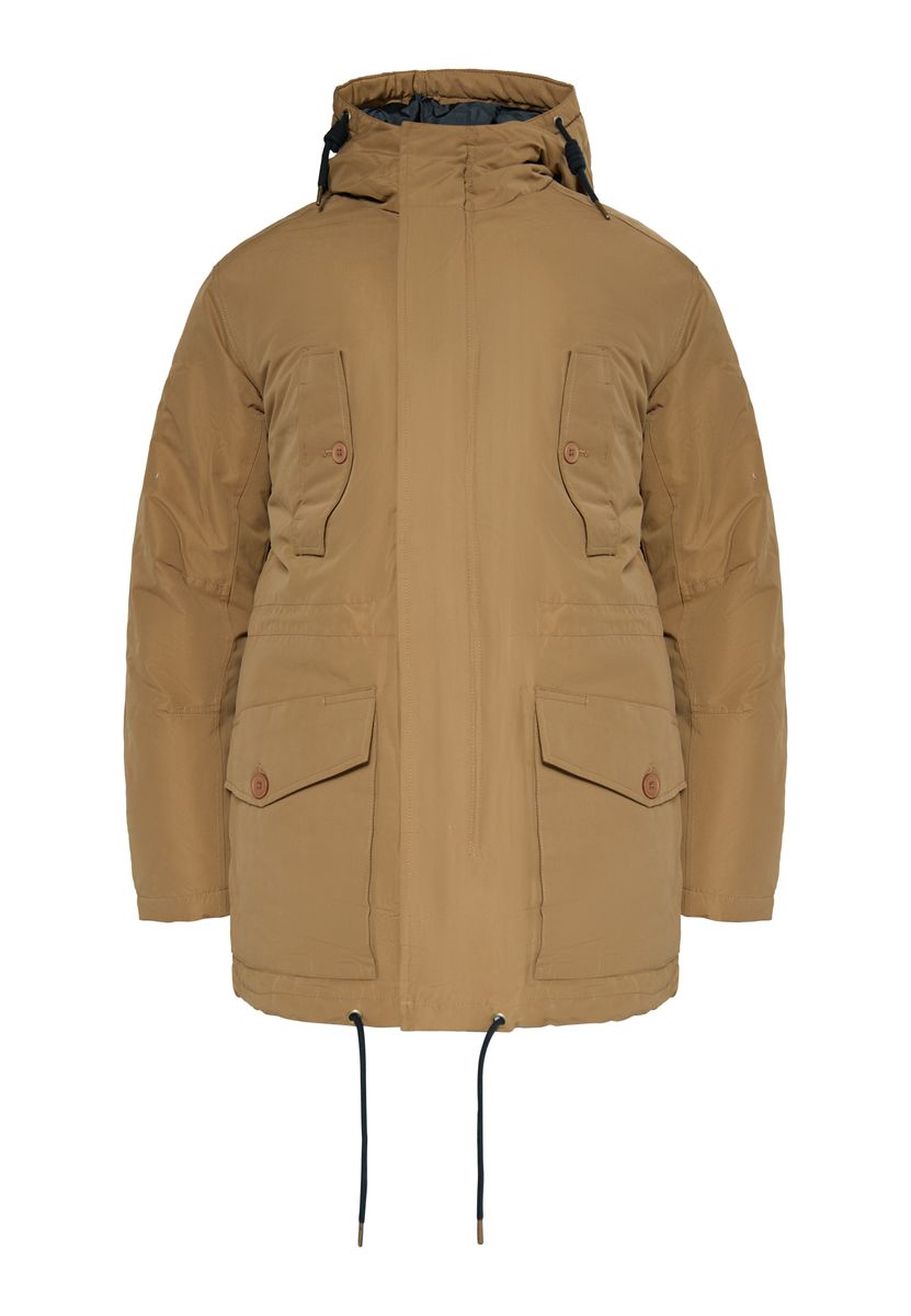 Wattierter Winterparka mit Kapuze