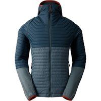 Wattierte Hybridjacke mit Kapuze