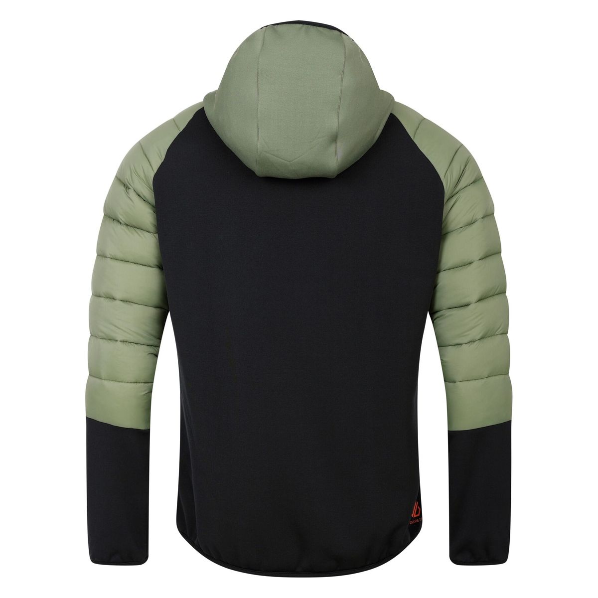 Wattierte Hybrid-Jacke mit Kapuze