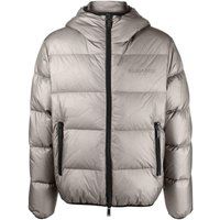 Gesteppte Kapuzen-Pufferjacke mit Ripstop