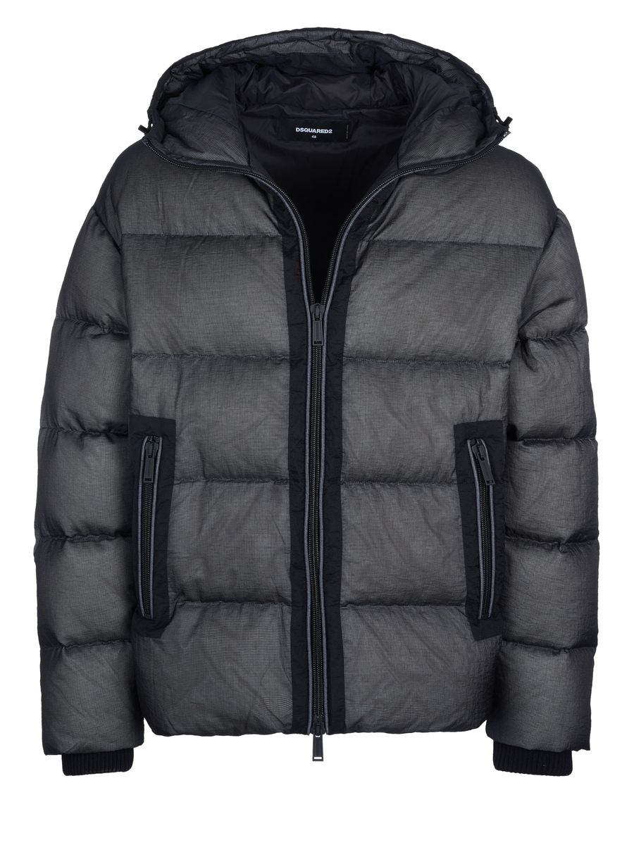 Oversize Steppjacke mit Kapuze