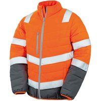Hochsichtbare gesteppte Sicherheitsjacke
