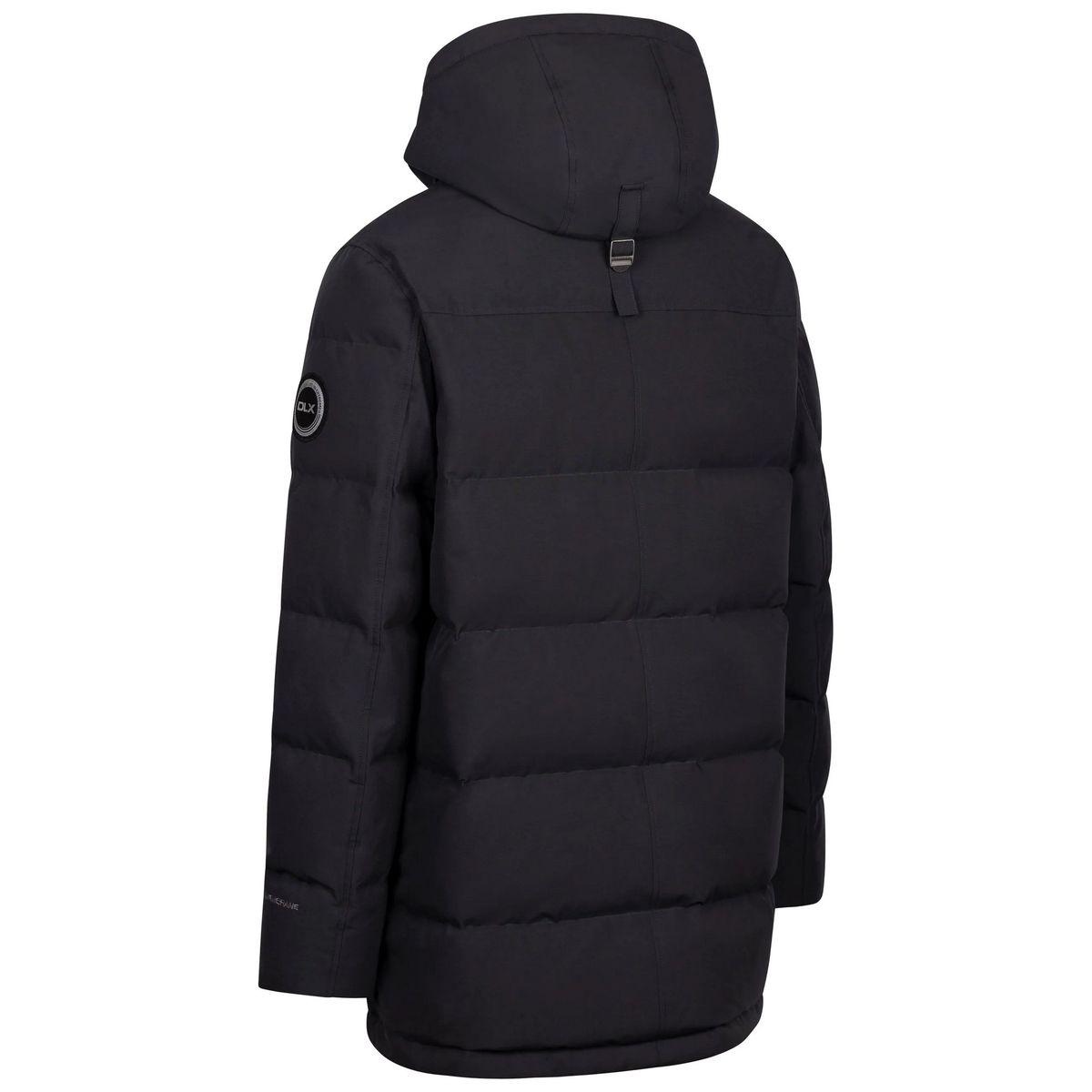 Langer Daunenparka mit Kapuze