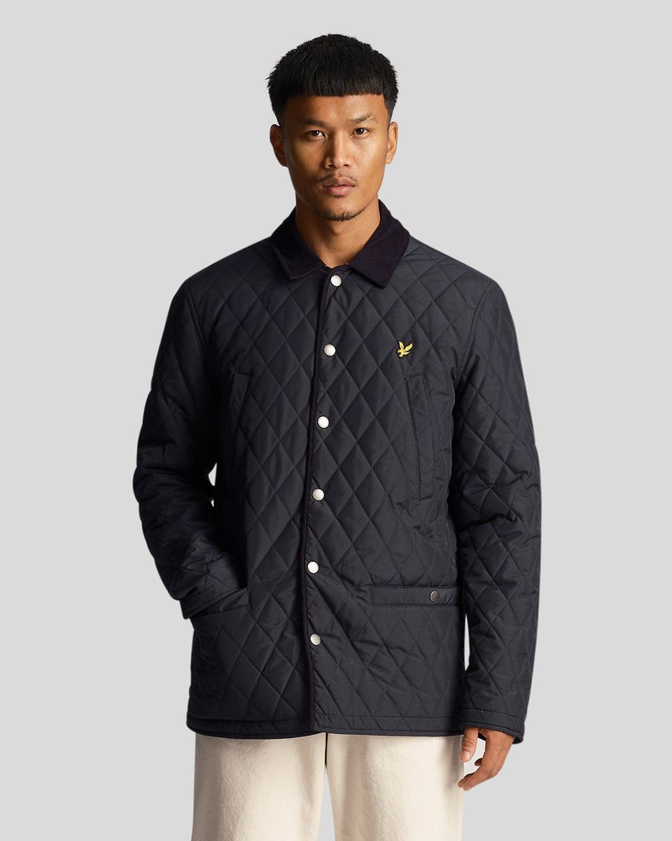 Gesteppte Heritage-Jacke mit Rautenmuster