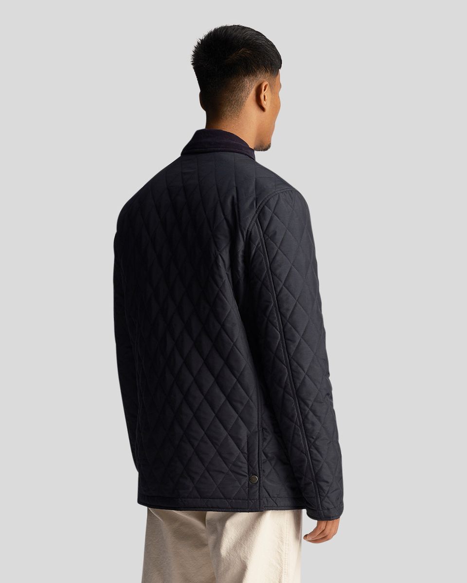 Gesteppte Heritage-Jacke mit Rautenmuster