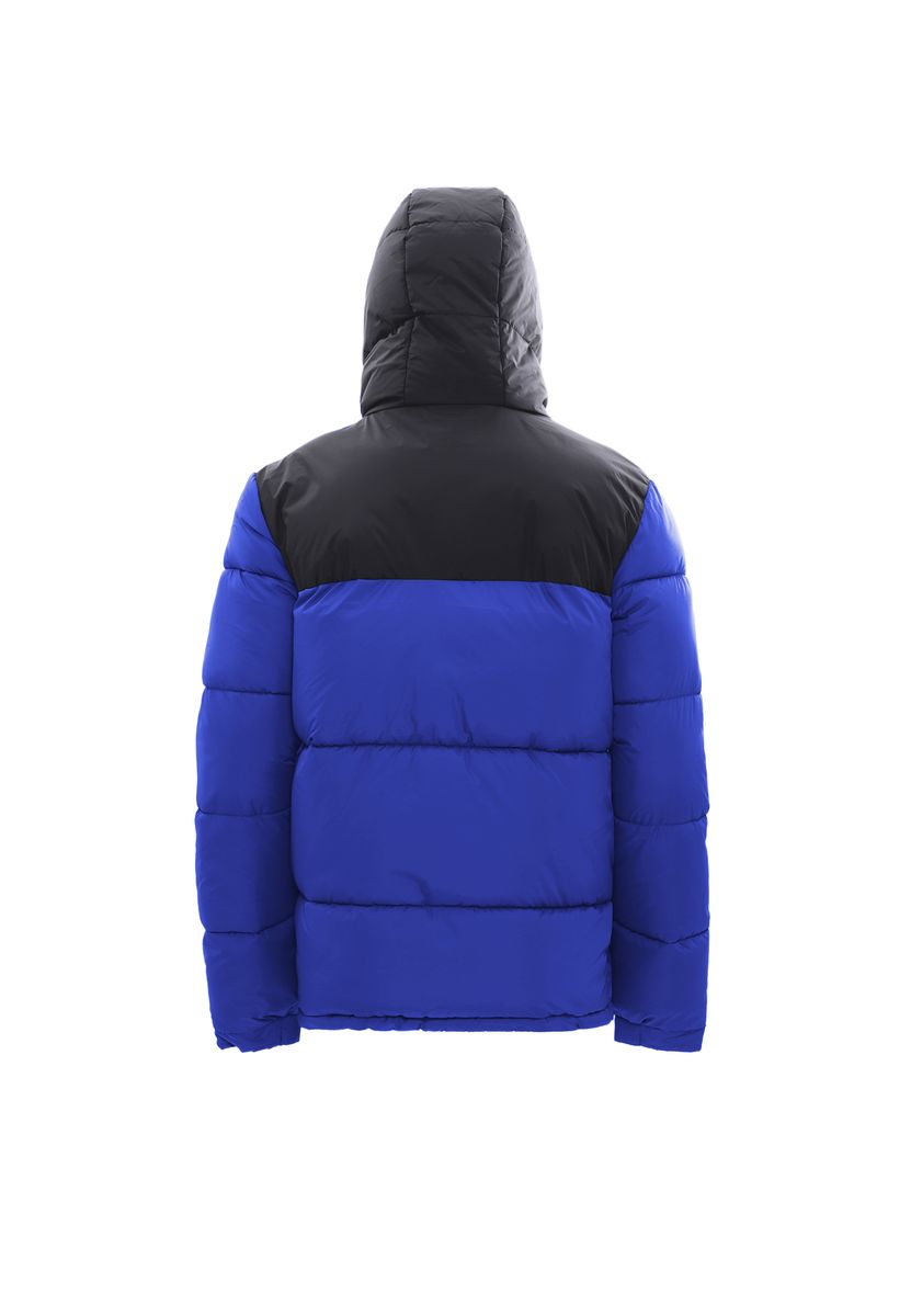Wattierte Bicolor Steppjacke mit Kapuze