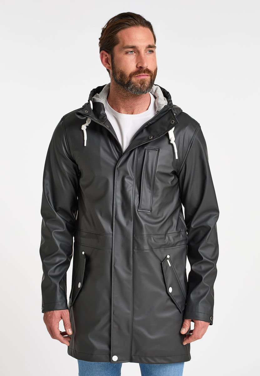 Wasserdichter Regenparka mit Kapuze