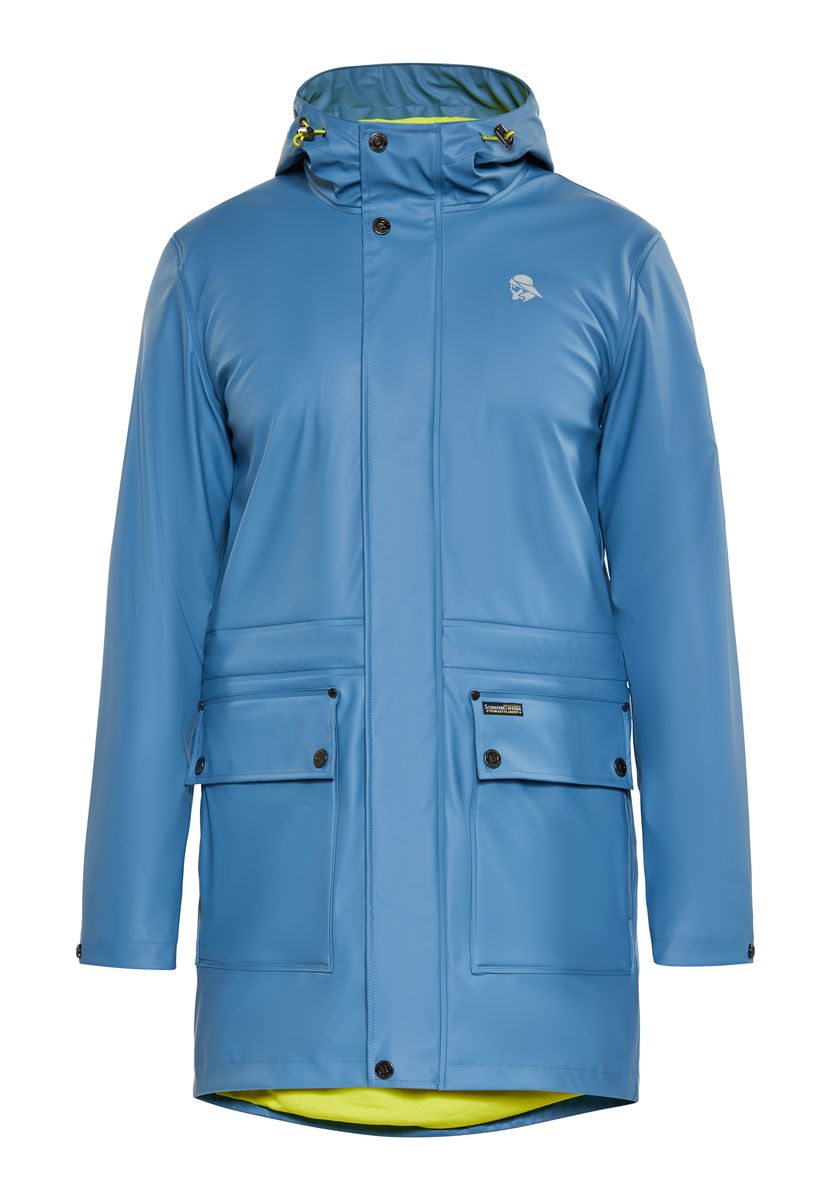 Wasserdichter Regenparka mit Kapuze