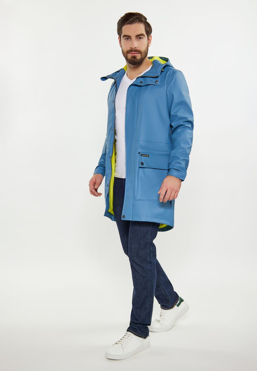 Wasserdichter Regenparka mit Kapuze