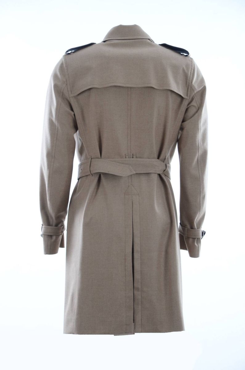 Klassischer doppelreihiger Woll-Trenchcoat