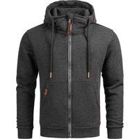 Zip-Hoodie mit hohem Stehkragen