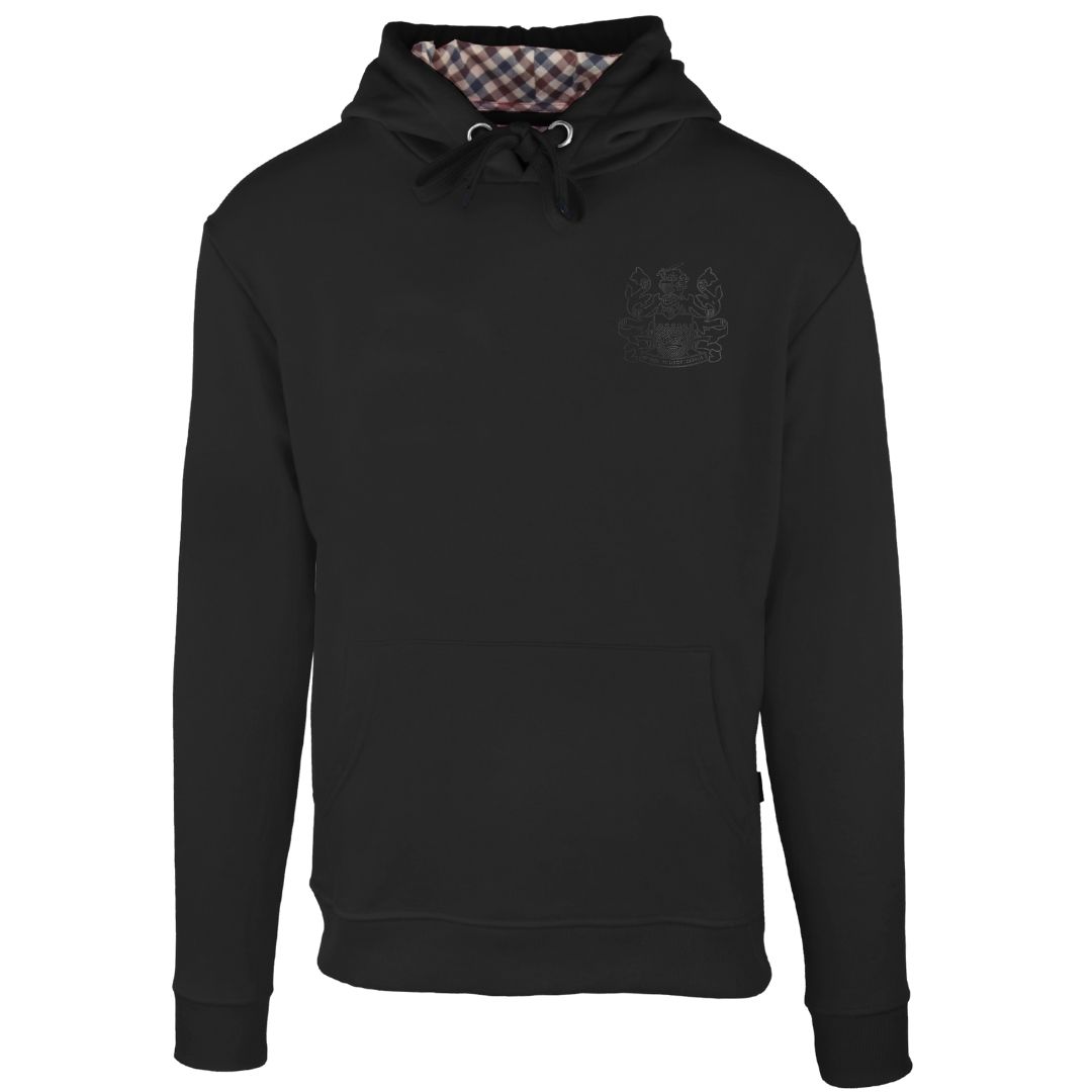 Baumwoll-Hoodie mit Logo-Stickerei