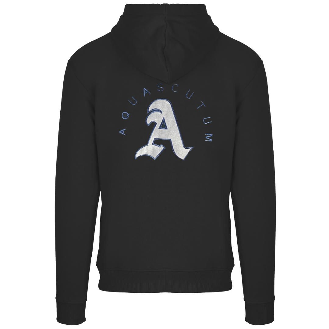 Baumwoll-Hoodie mit Logo-Stickerei