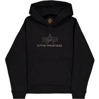 Fleece-Hoodie mit großem Logodruck