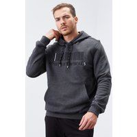 Bedruckter Fleece-Kapuzenpullover