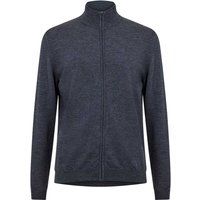 Strickjacke mit Reißverschluss und Stehkragen