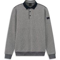 Langarm-Sweatpoloshirt mit Struktur