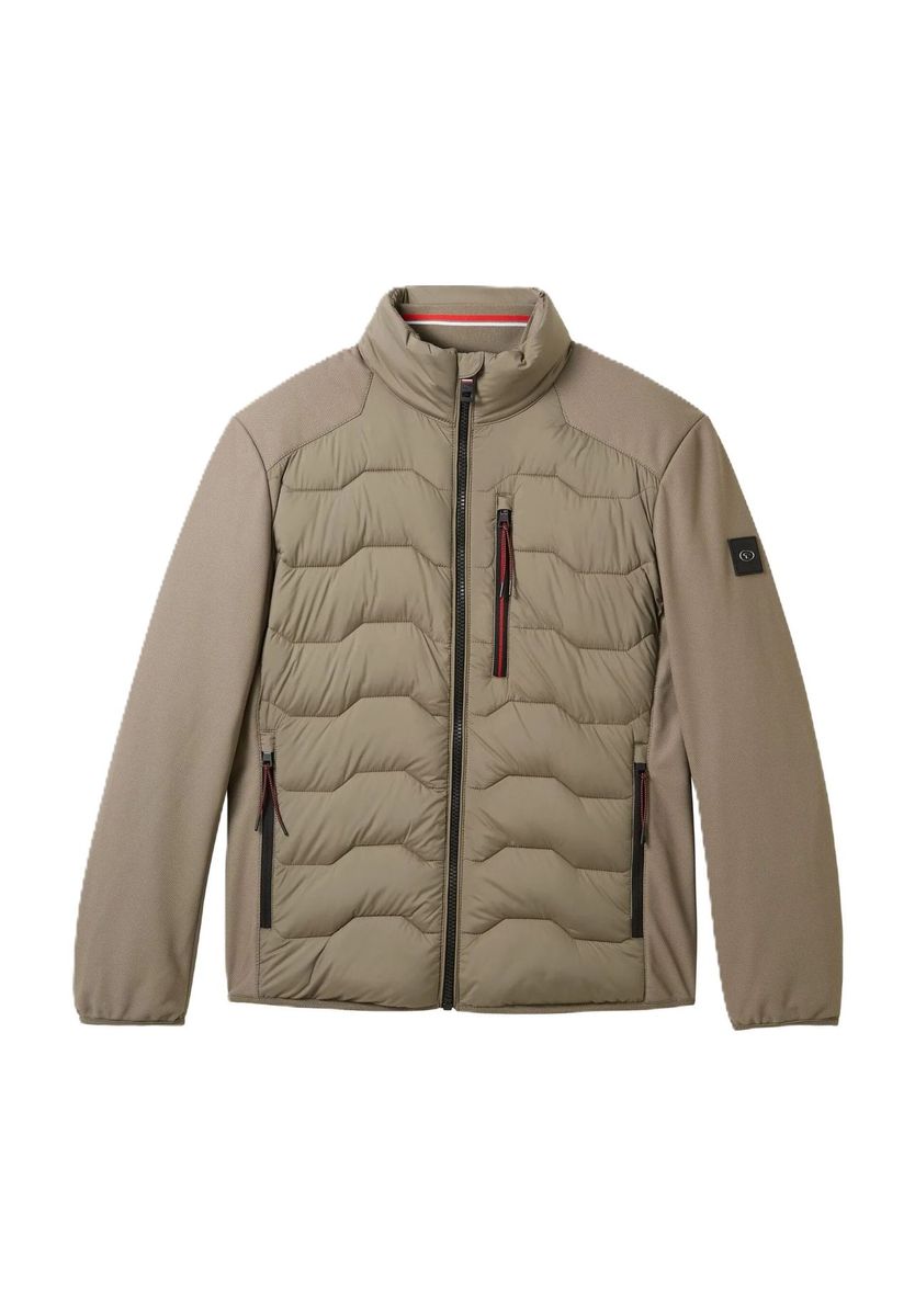 Hybrid Steppjacke mit Stehkragen