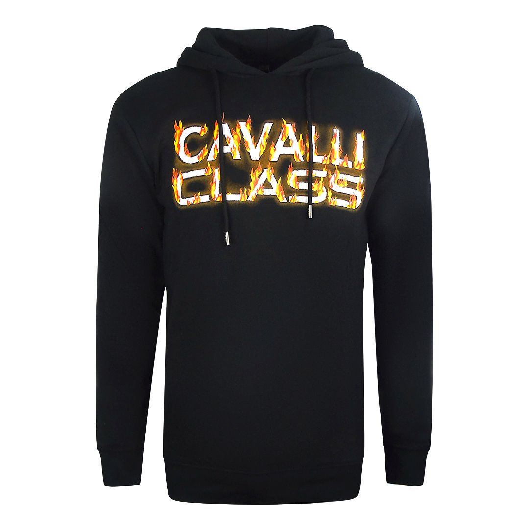 Hoodie mit Feuer-Grafiklogo
