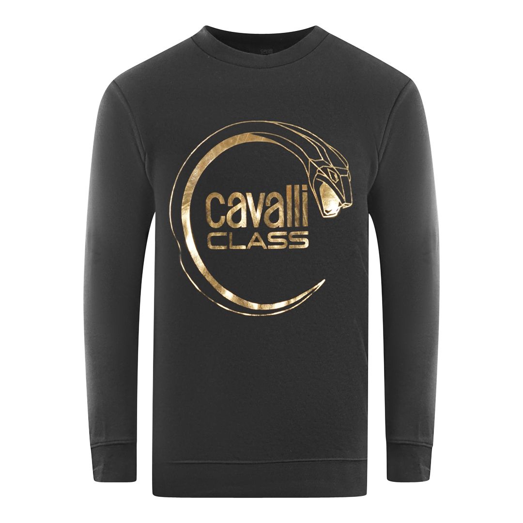 Sweatshirt mit metallischem Schlangen-Logo