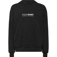 Fleece-Kapuzenpullover mit Grafik-Logo-Print