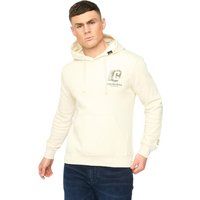 Fleece-Gefütterter Kapuzenpullover mit Camouflage-Logo