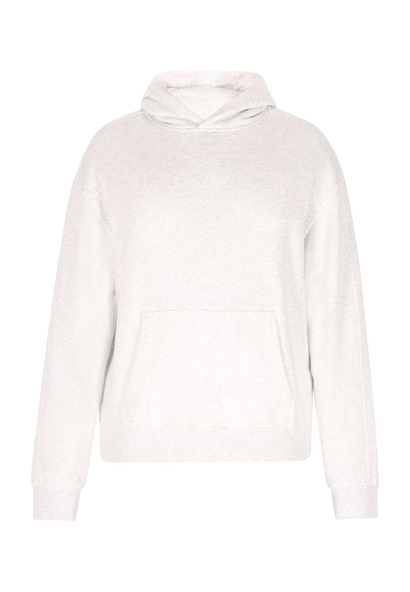 Klassischer Kapuzenpullover in Melange-Optik