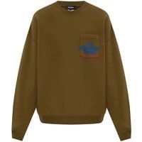 Sweatshirt mit Grafik-Brusttasche