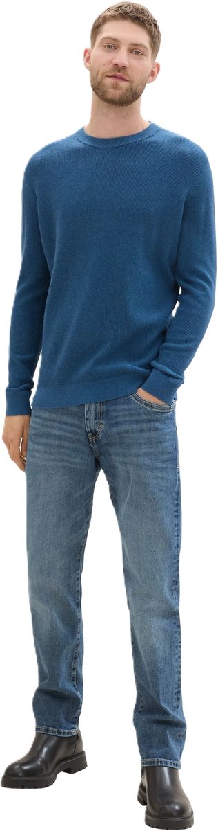 TOM TAILOR Pullover, Baumwolle, für Herren, türkis, XL