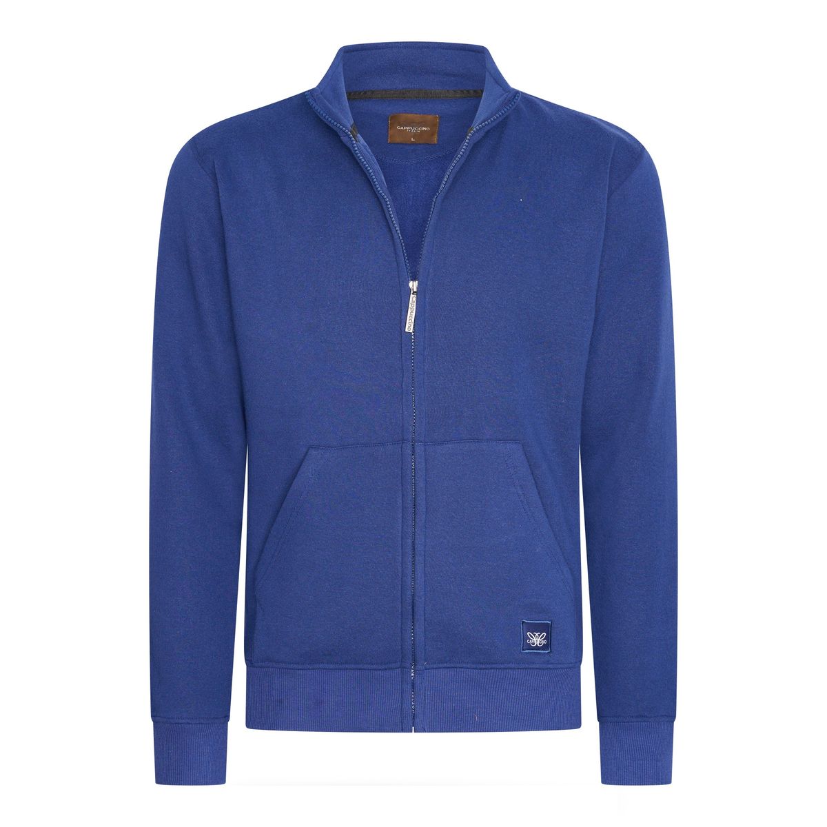 Fleecejacke mit Stehkragen