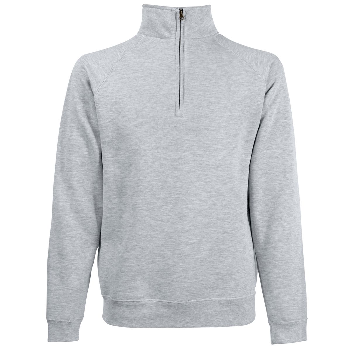 Sweatshirt mit Viertelreißverschluss und Raglanärmeln