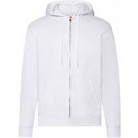 Klassischer Zip-Hoodie aus Baumwollmix
