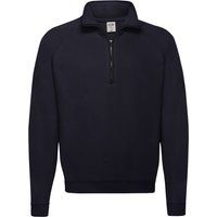 Sweatshirt mit Raglanärmeln und Viertelreißverschluss