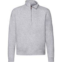 Sweatshirt mit Viertelreißverschluss und Raglanärmeln
