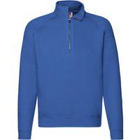 Legerer Raglan-Pullover mit Viertelreißverschluss