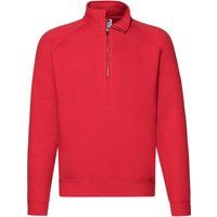 Sweatshirt mit Viertelreißverschluss und Raglanärmeln