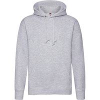Klassischer Premium Kapuzenpullover Meliert