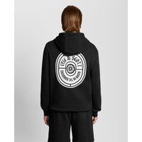 Baumwoll-Hoodie mit grafischem Badge