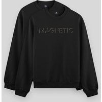 Lässiges Rundhals-Sweatshirt mit Schriftzug