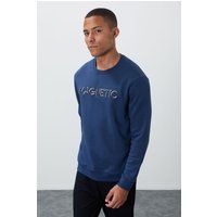 Lässiges Bedrucktes Fleece-Sweatshirt
