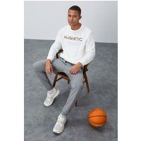 Crewneck Sweatshirt mit Besticktem Schriftzug