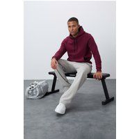 Fleece-Kapuzenpullover mit Kängurutasche