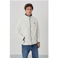 Klassische Plüsch-Fleece-Trainingsjacke